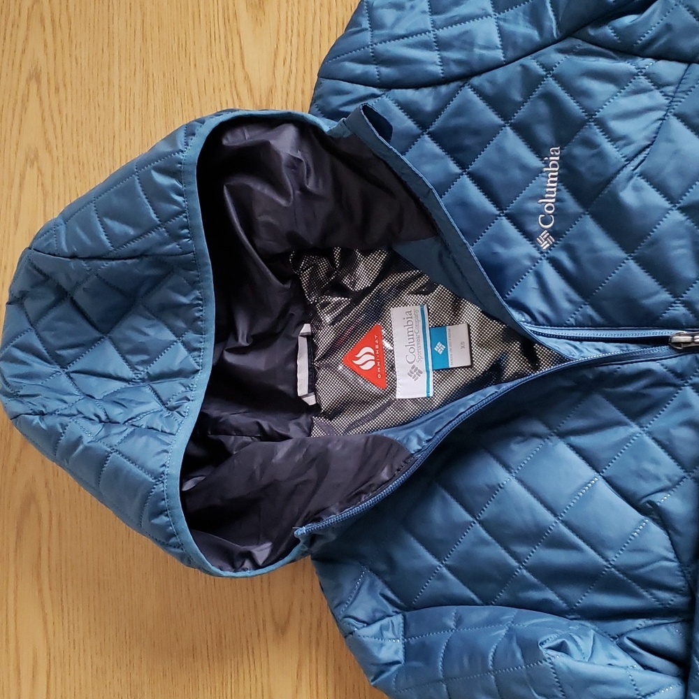 Columbia Long Hooded Puffer Dualistic  with OmniHeat XS